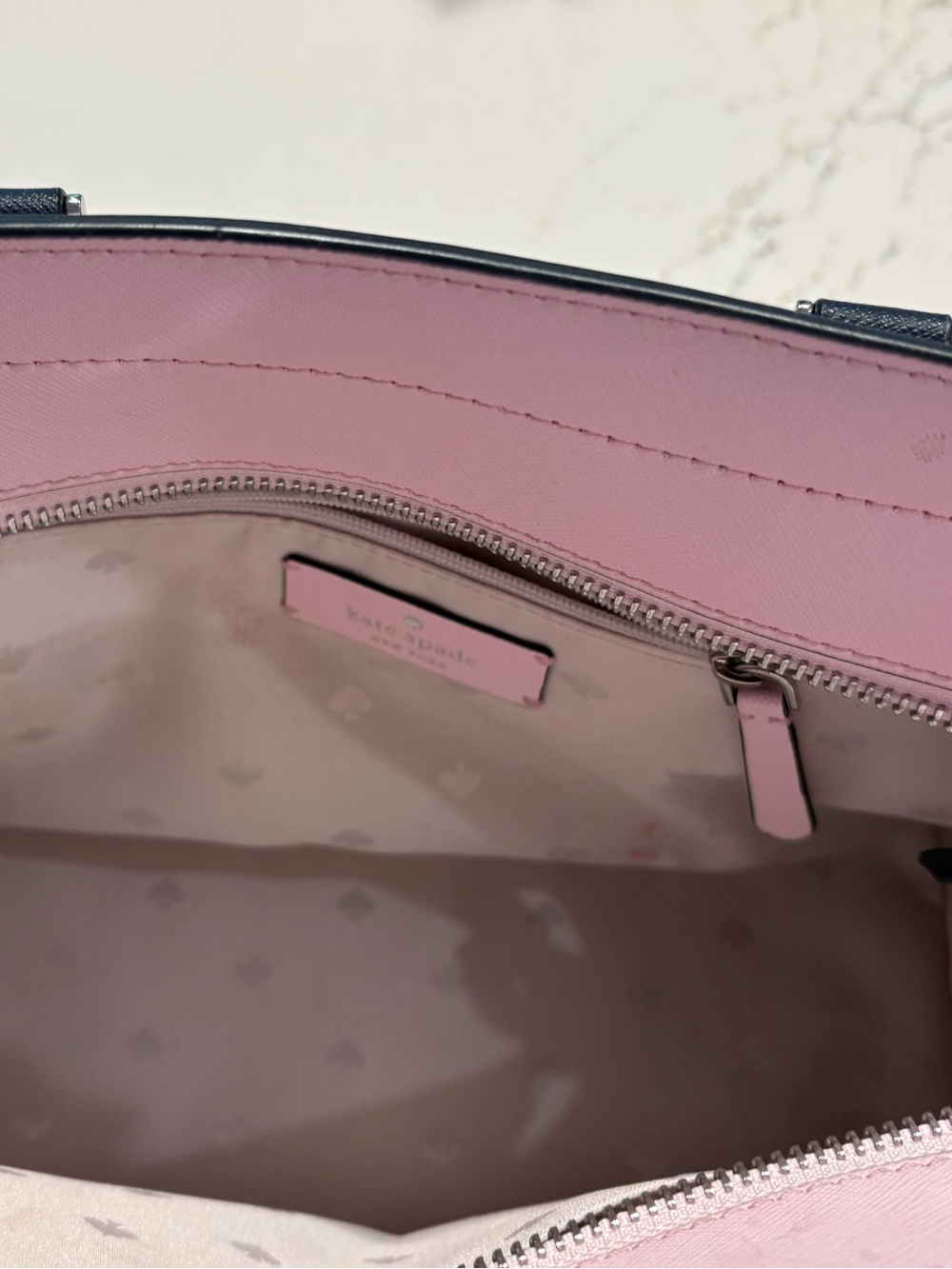 KATE SPADE PINK FLORAL SATCHEL - Picture 5 of 6